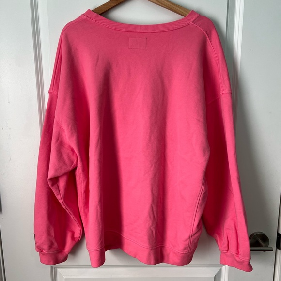 Daily Drills Oversized Crewneck Sweatshirt Pink - Picture 3 of 10